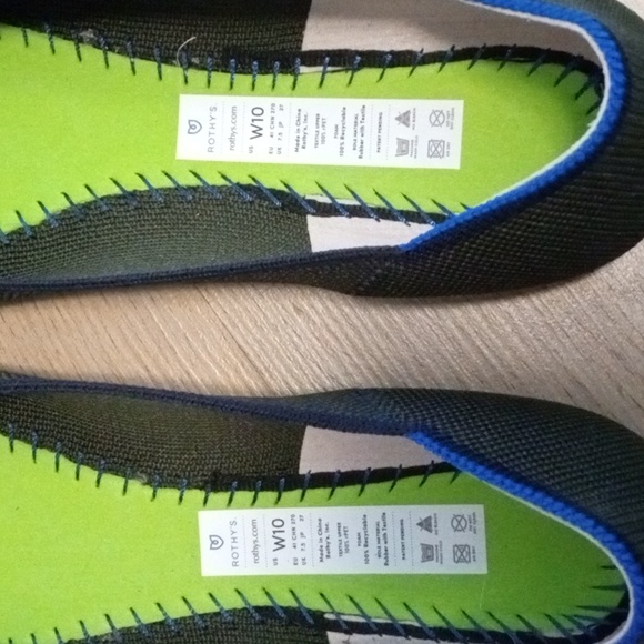 Rothys The Square flat Highland captoe size 10 - Picture 5 of 6